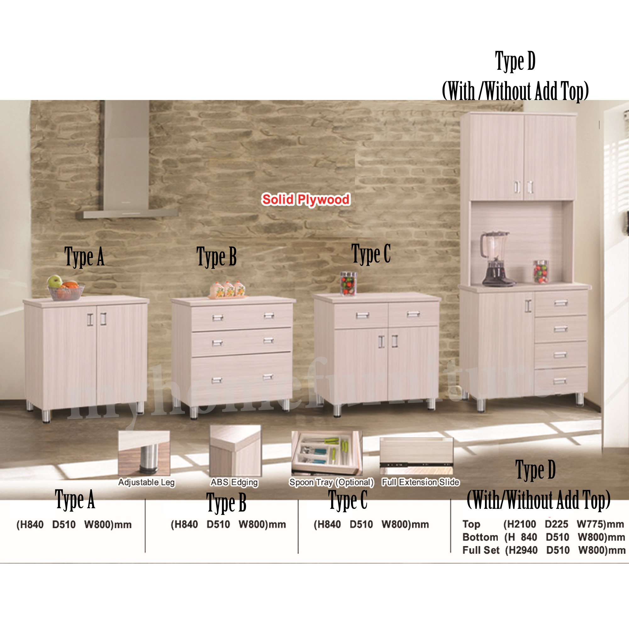 Albe Kitchen Cabinet 100 Solid Plywood Free Installation And