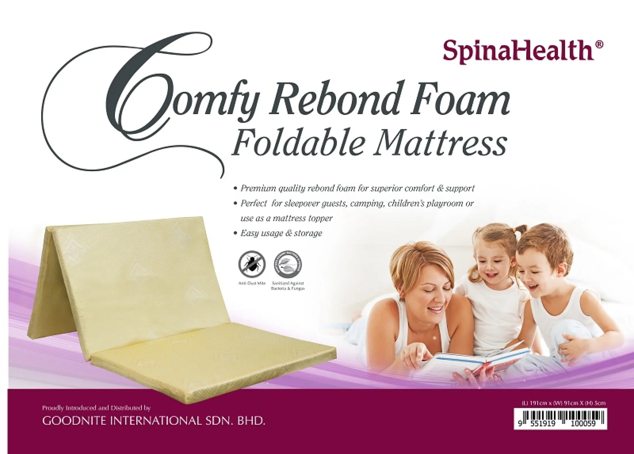 Goodnite Comfy Foam Foldable Mattress Lazada Singapore