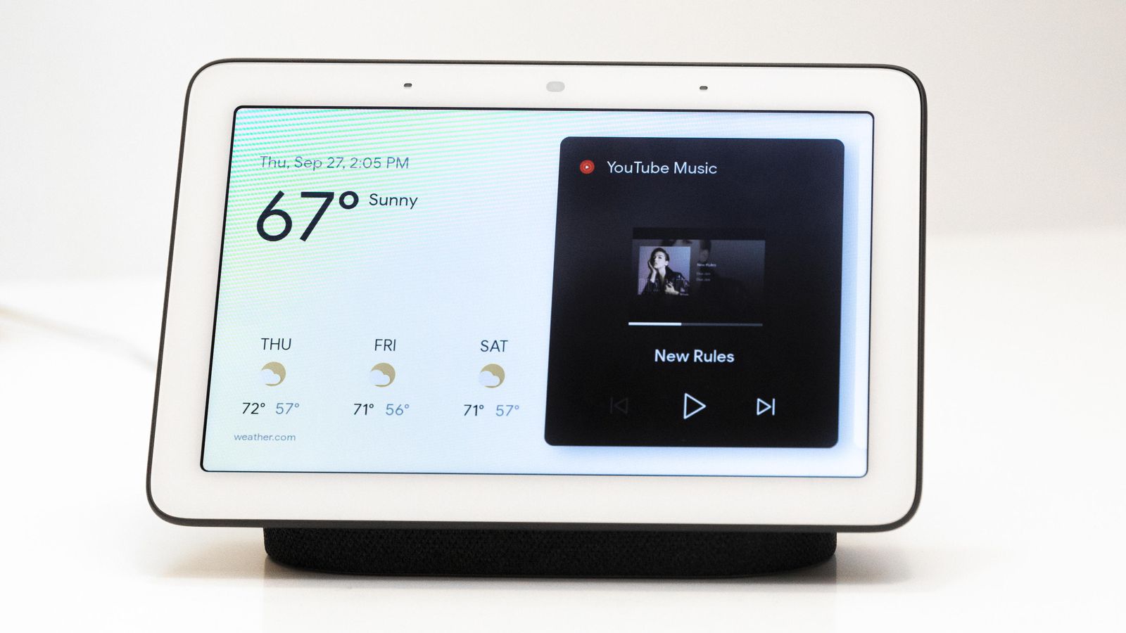 google home smart hub display