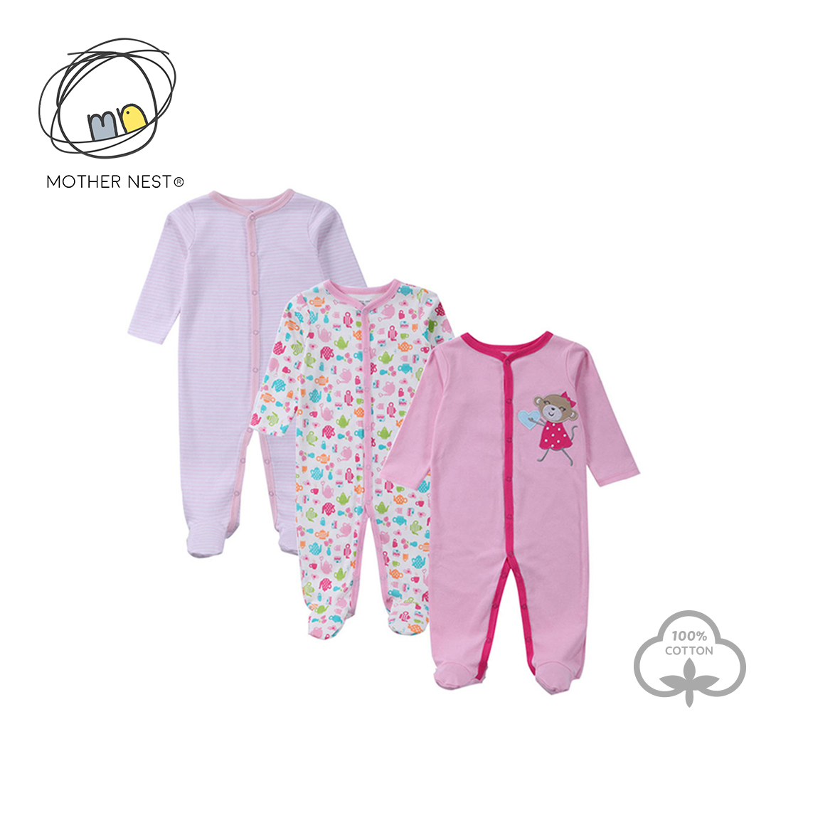 cheap baby girl sleepsuits