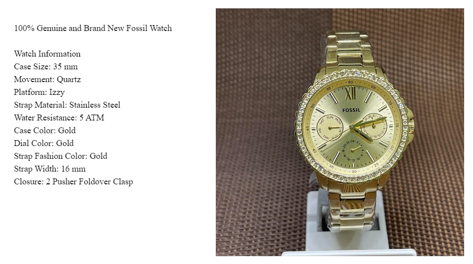 Fossil ES4890 Izzy Multifunction Gold 