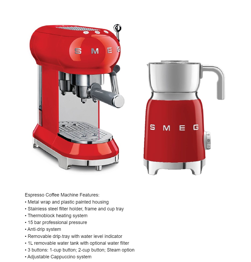 Smeg Espresso Coffee Machine With Portafilter Connox, 55 OFF