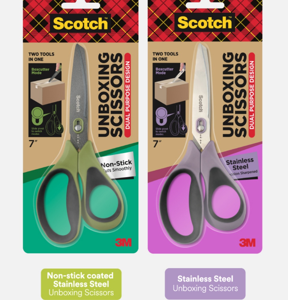 The all-new innovative Scotch™ Unboxing Scissors from 3M for an