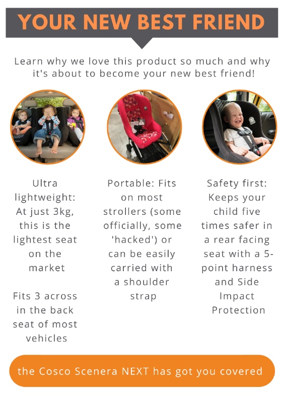 cosco scenera stroller hack