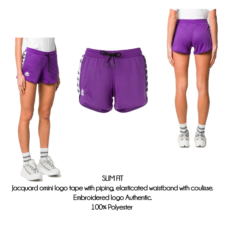 kappa purple shorts