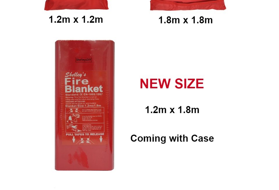 ​​​​​Emergency Fire Protection Blanket for kitchen, fireplace, warehouse, grill, car, camping site or others use.