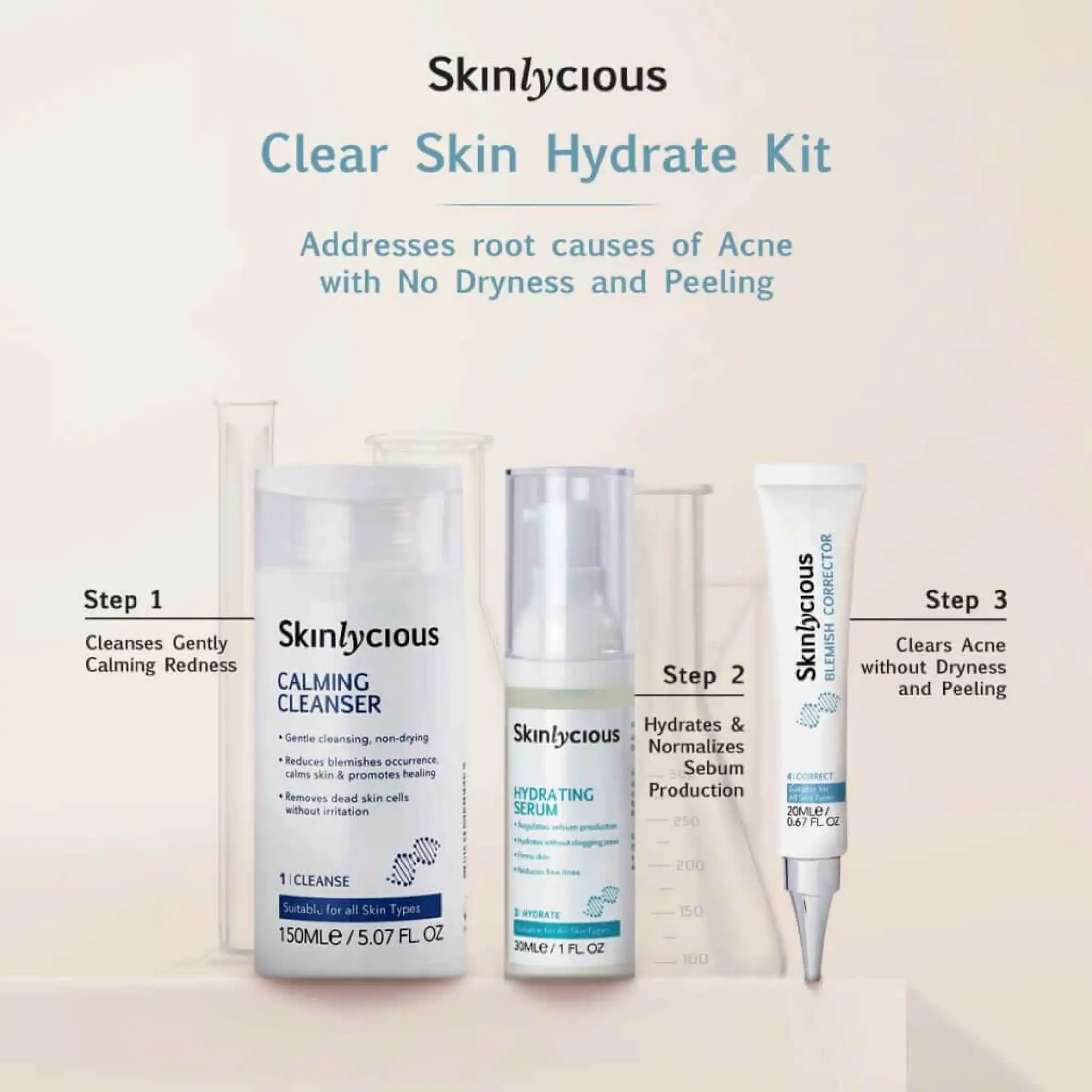 skin care set for acne
