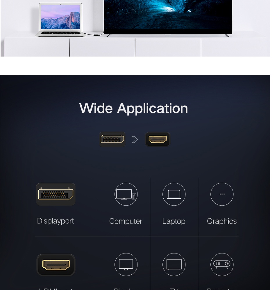 <ul> <li data-spm-anchor-id="a2o42.pdp.product_detail.i0.2d573bdfxY1thm">4K*2K 30Hz</li> <li>24K interface gold plated, resistant to plug, anti-corrosion</li> <li>Support audio and video simultaneously output, no external speakers are required.</li> <li>10 meters HDMI cable output and remote connection large screen LED/projector supported.</li> <li>Built-in active IC chipset, HDMI signal stable output, no flash screen.</li>
</ul>