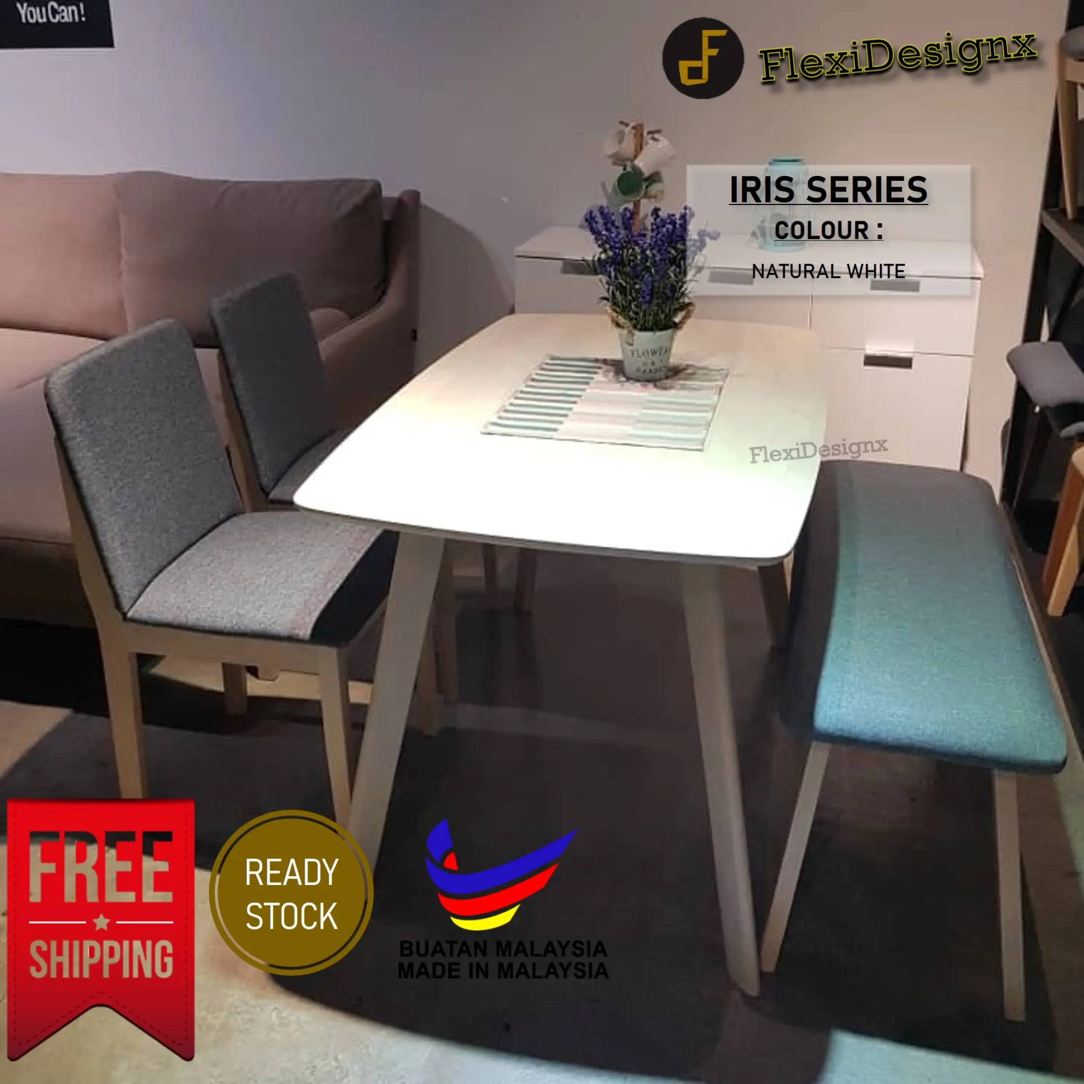 Ready Stock Mitti 1200mm Solid Durable Modern Dining Table Restaurant Table Cafe Table Project Furniture Hdb Bto Condo Dining Table Solid Wood Table Product Malaysia Lazada Singapore