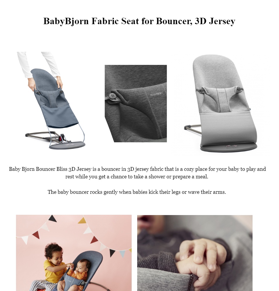 baby bjorn fabric seat for bouncer