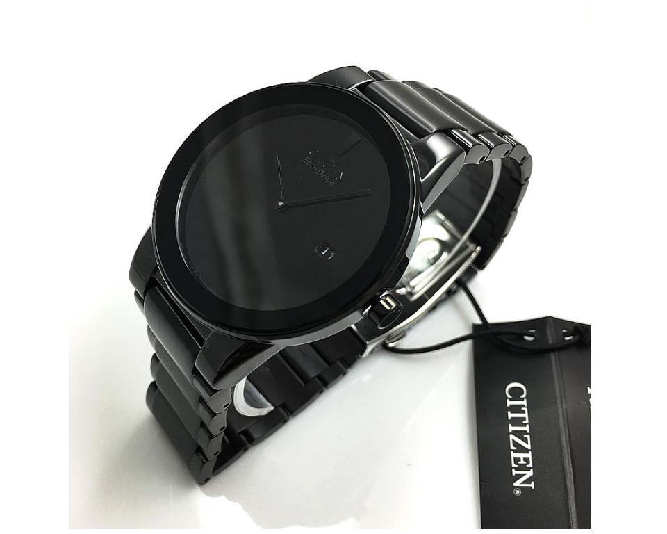 Citizen AU1065-58E Eco-Drive Axiom Series Stainless Steel Black
