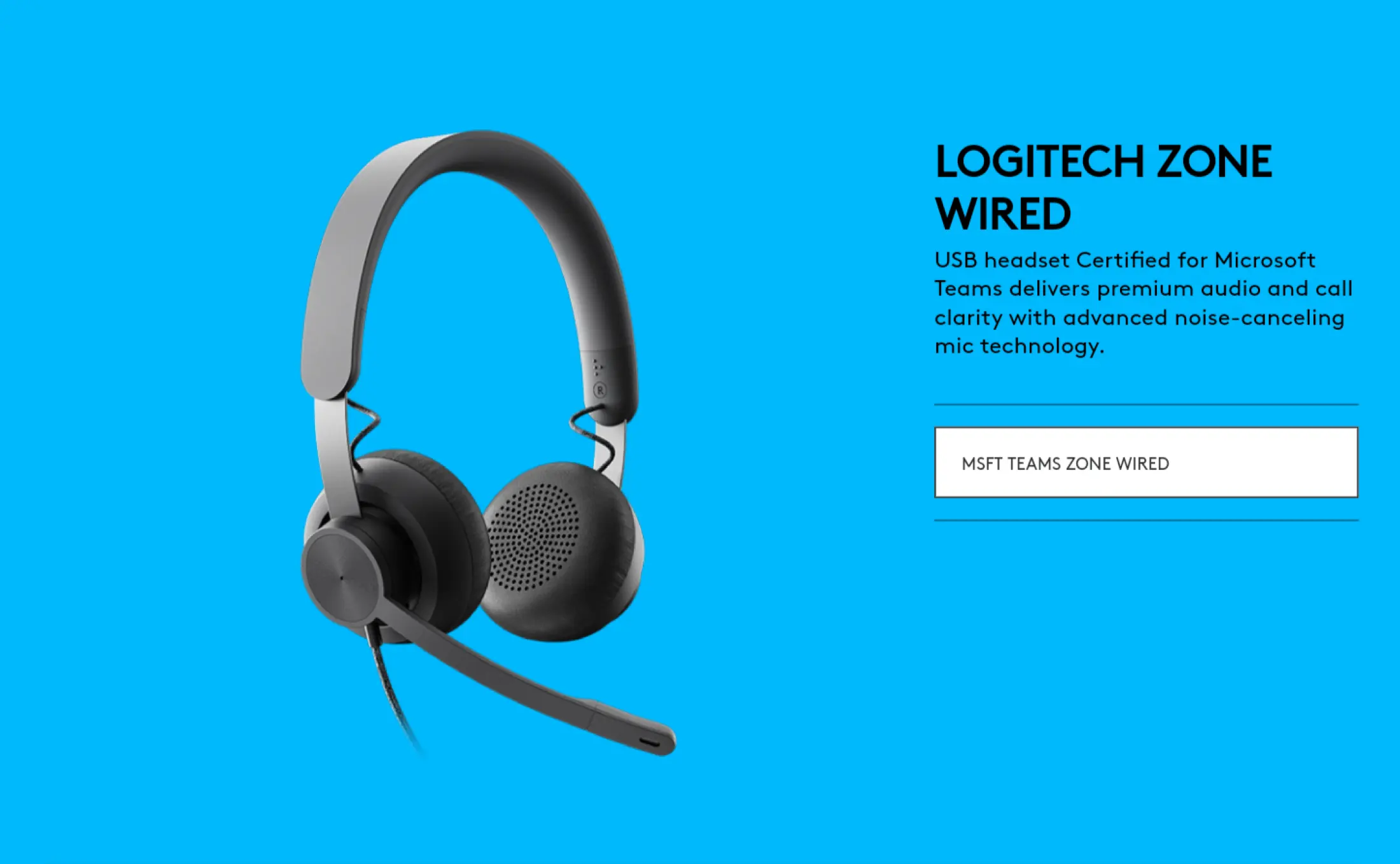 logitech zone wired msft teams