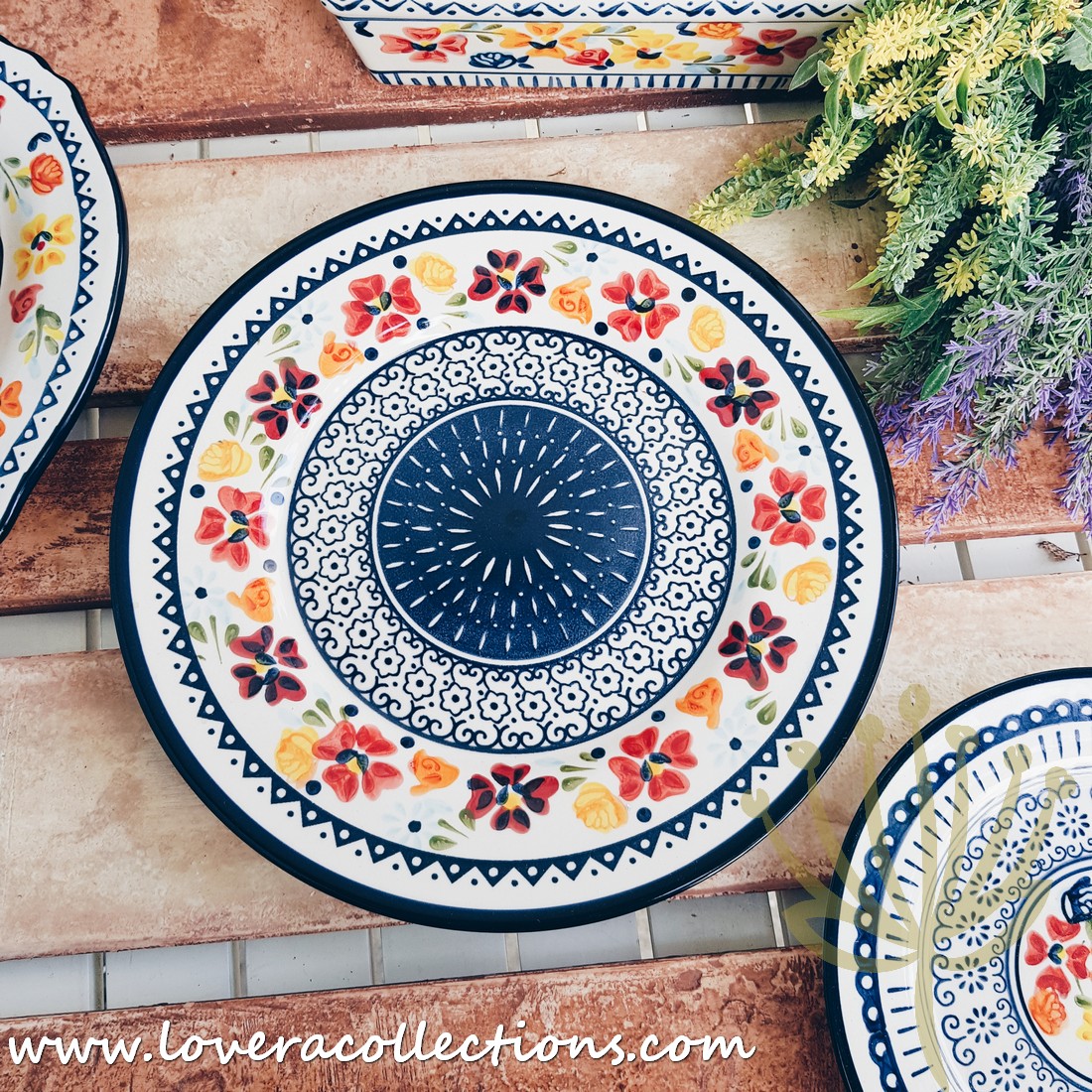 Lovera Wild Fl Set Of 2 Salad And Dinner Plates Lazada Singapore Fl Set Of 2 Salad And Dinner Plates