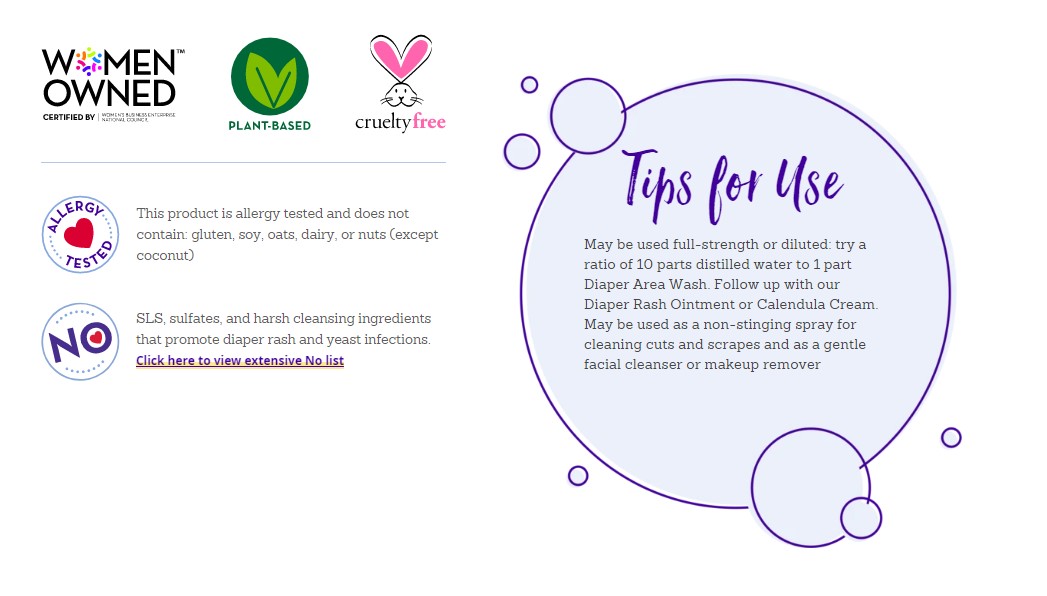 California Baby Calming Diaper Area Wash 6.5oz (Exp Nov 2023) -Baby Product ead40b62e8e5d07e906f36e0a7eaa11f