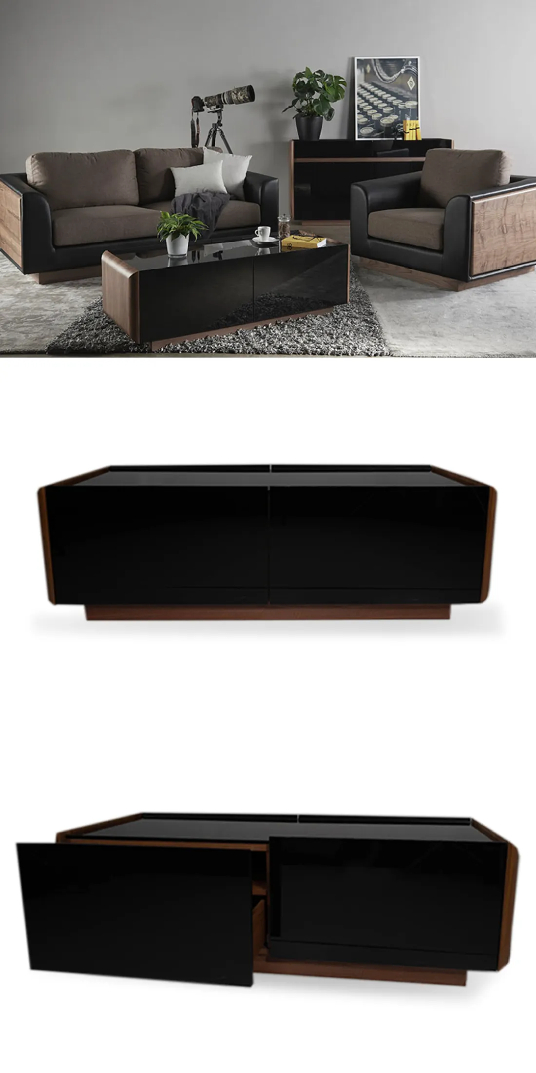 Cellini Coffee Table : Studio Coffee Table Small : W1200 x d600 x h390mm.