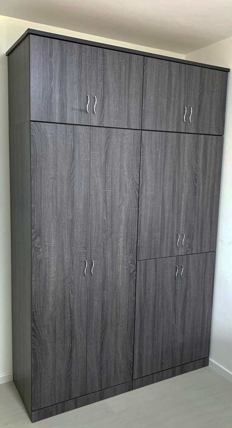 A Star Mila 10 Door Wardrobe Cabinet In Whitewash Lazada