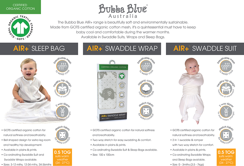 bubba blue air swaddle suit
