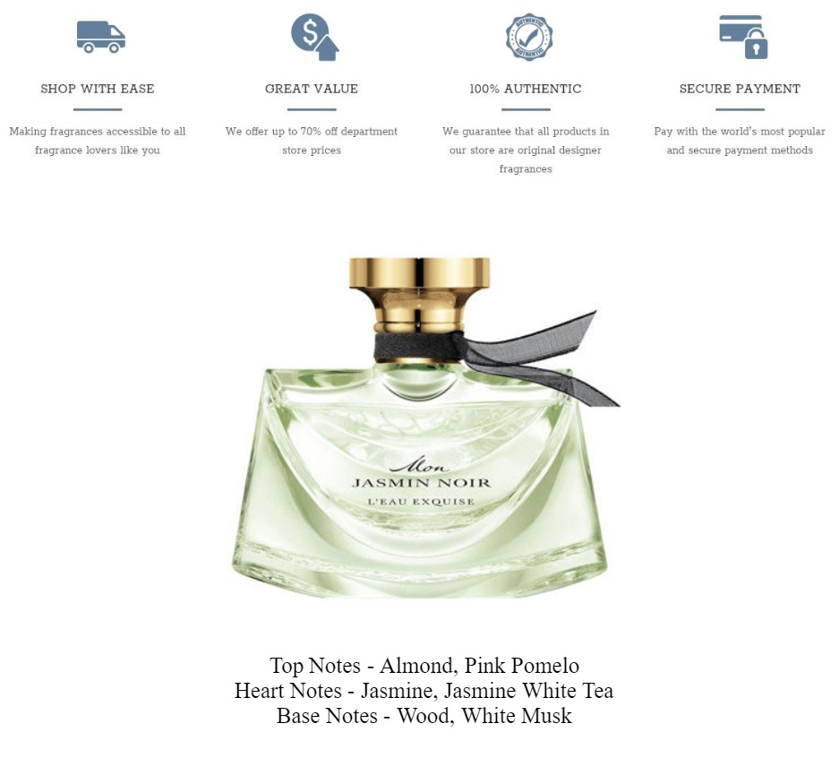 Bvlgari Mon Jasmin Noir L'Eau Exquise EDT for Women (75ml) Bulgari