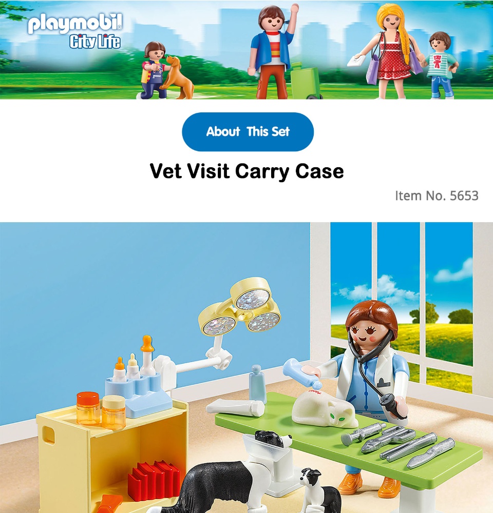 playmobil vet carry case